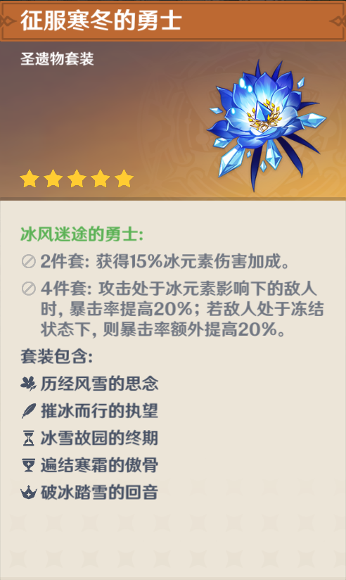 原神冰套属性及角色搭配分析 原神冰风迷途的勇士好用吗-街机中国